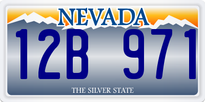 NV license plate 12B971
