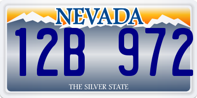 NV license plate 12B972