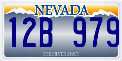 NV license plate 12B979