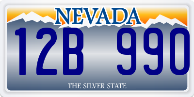 NV license plate 12B990