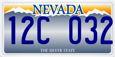 NV license plate 12C032