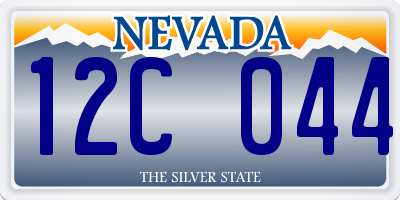 NV license plate 12C044