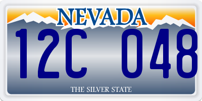 NV license plate 12C048
