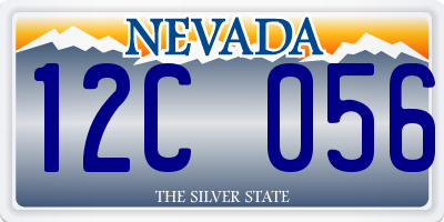 NV license plate 12C056