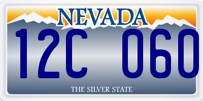 NV license plate 12C060