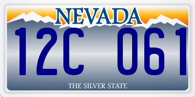 NV license plate 12C061