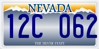 NV license plate 12C062