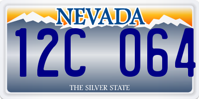 NV license plate 12C064