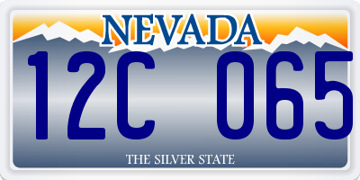 NV license plate 12C065