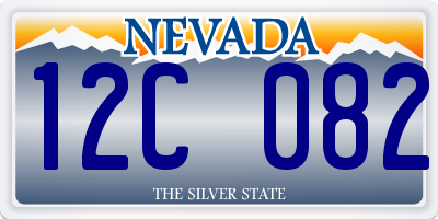 NV license plate 12C082