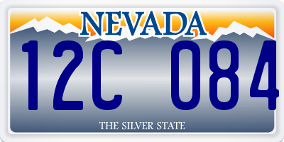 NV license plate 12C084