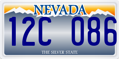 NV license plate 12C086