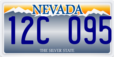 NV license plate 12C095