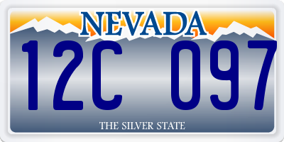 NV license plate 12C097