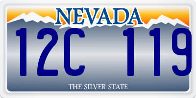 NV license plate 12C119