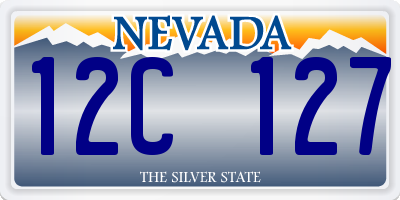 NV license plate 12C127