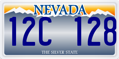 NV license plate 12C128