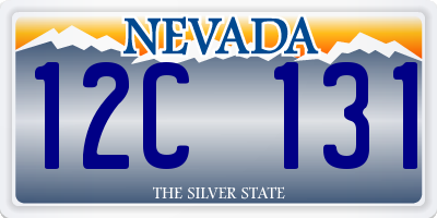 NV license plate 12C131