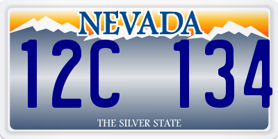 NV license plate 12C134
