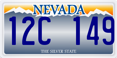 NV license plate 12C149