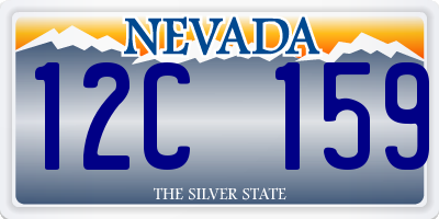 NV license plate 12C159