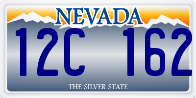 NV license plate 12C162