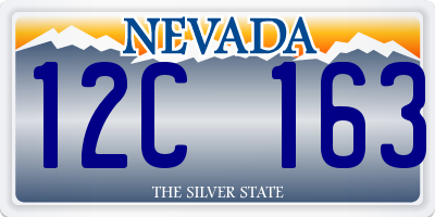 NV license plate 12C163