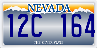 NV license plate 12C164