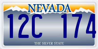 NV license plate 12C174