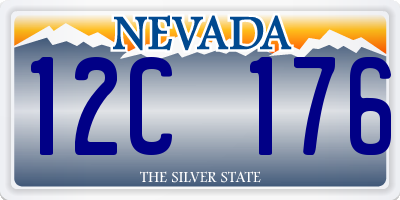 NV license plate 12C176