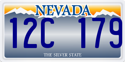 NV license plate 12C179