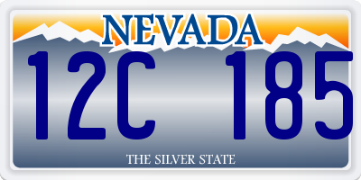 NV license plate 12C185