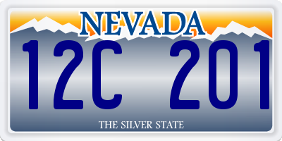 NV license plate 12C201