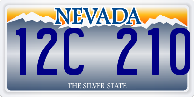 NV license plate 12C210