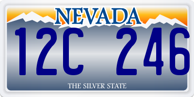 NV license plate 12C246