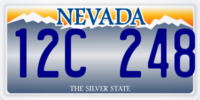 NV license plate 12C248
