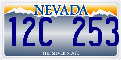 NV license plate 12C253