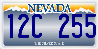 NV license plate 12C255