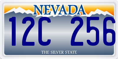 NV license plate 12C256