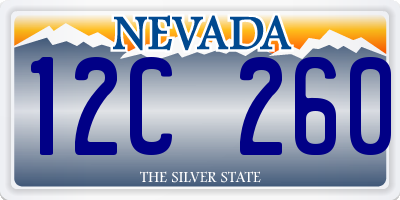 NV license plate 12C260