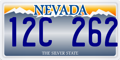 NV license plate 12C262