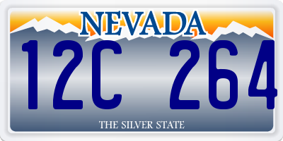 NV license plate 12C264