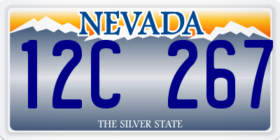 NV license plate 12C267