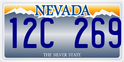 NV license plate 12C269