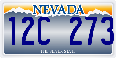 NV license plate 12C273