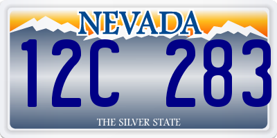 NV license plate 12C283