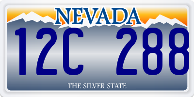 NV license plate 12C288