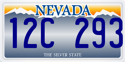 NV license plate 12C293