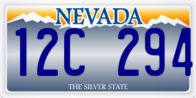 NV license plate 12C294