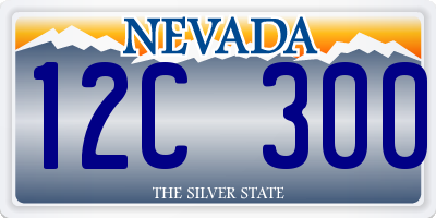 NV license plate 12C300